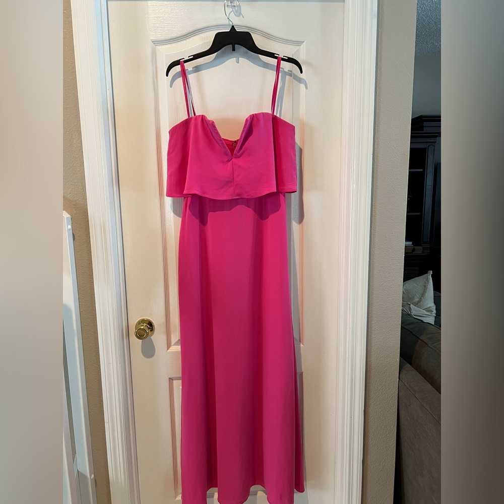 BCBGMaxAzria Pink Strapless Dress size 10